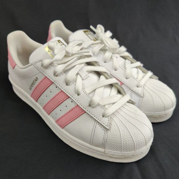 ♡ Adidas ♡ Superstar Sneakers in Pink and White - Picture 1 of 10